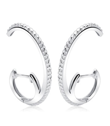 Nifty Unique Shaped Silver Stud Earring HO-2471